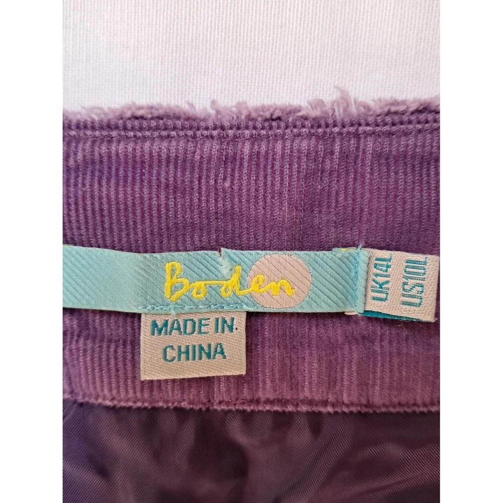 Boden purple corduroy
